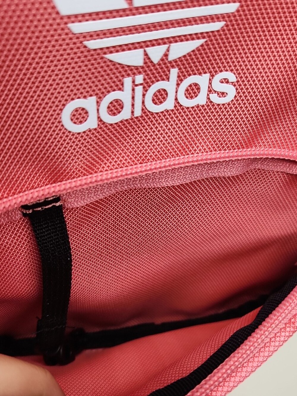 Adidas Originals Mini Backpack Pink NWT Trefoil Logo Compact Travel Bag - Picture 6 of 8